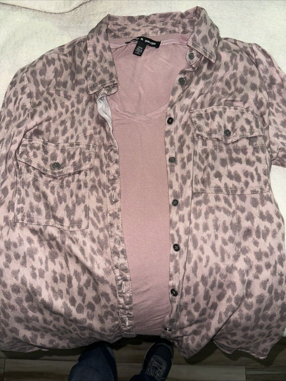 Rose Colored Blouse  Med, Lightweight Jacket Sz  Xs